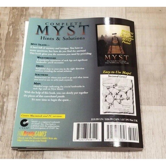 Lot Of 3 MYST 10th Anniversary DVD RIVEN Hints And Solutions Official Guide PC - Picture 6 of 6